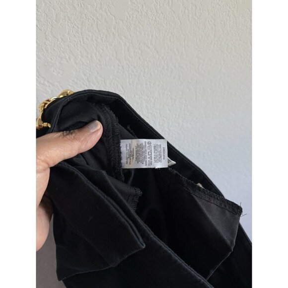 Loft Women’s Horsebit The Sutton Flare Dress Pants Black Bi-Stretch Size 4 - Picture 11 of 12